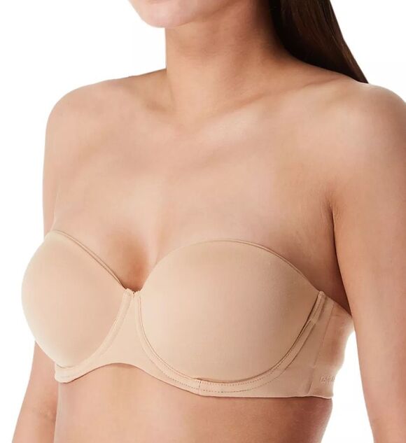 Calvin Klein Other - Calvin Klein Constant Lightly Lined Underwire Strapless Bra Bare Nude 30C